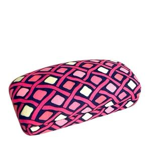 NEW Vera Bradley Eyeglass Case Hardshell Katalina Pink Diamond Pattern